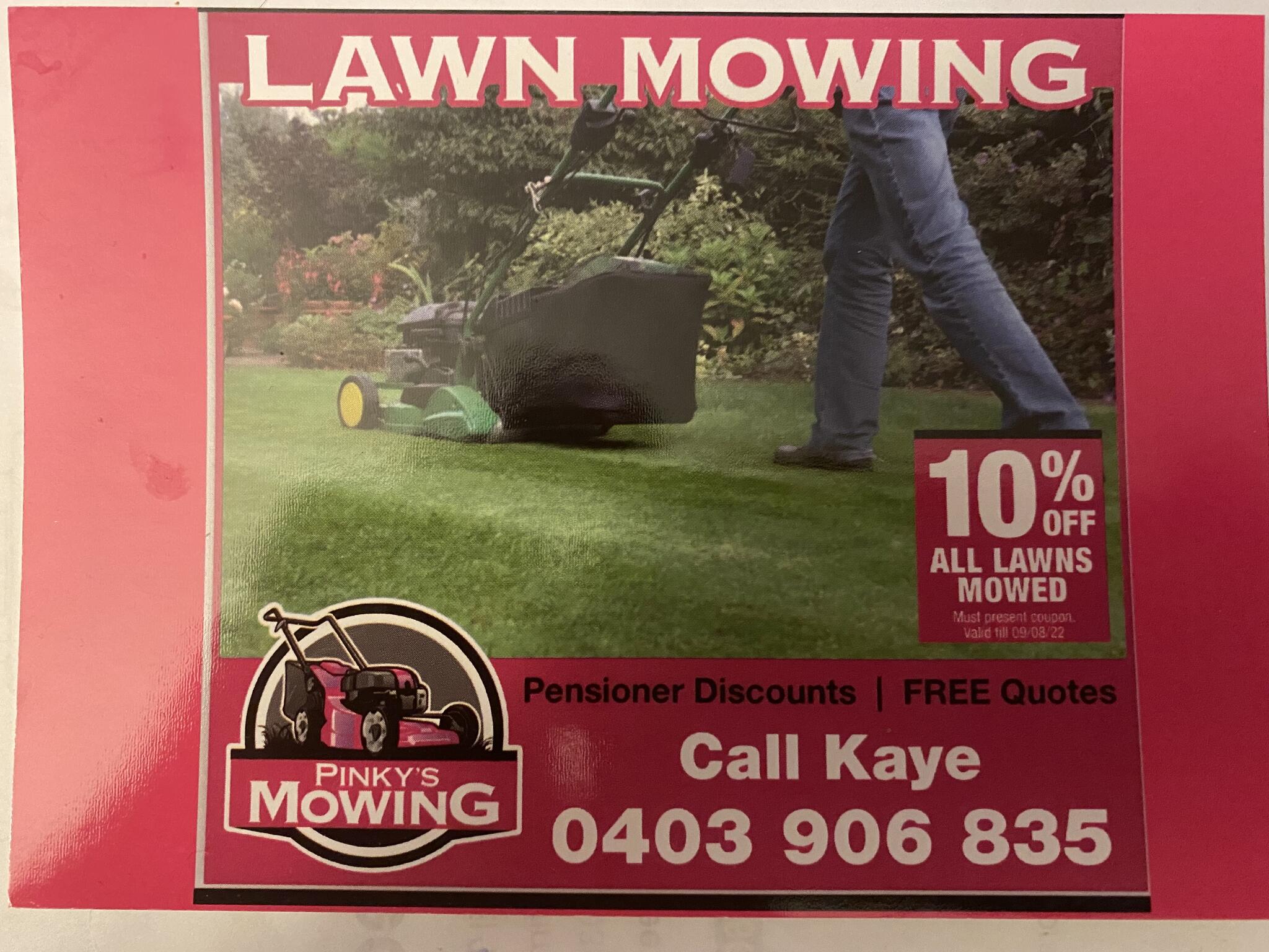 Pensioner lawn mowing discount services