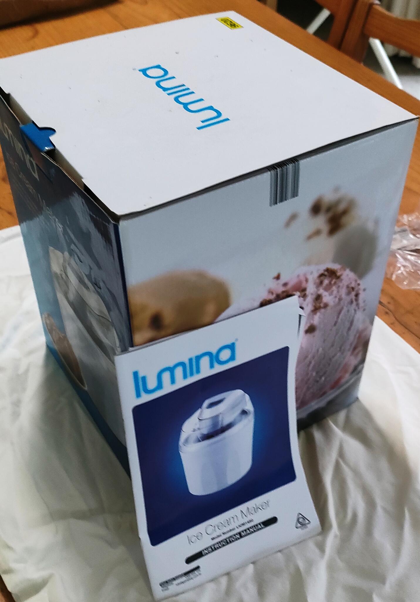 Lumina ice best sale cream maker manual